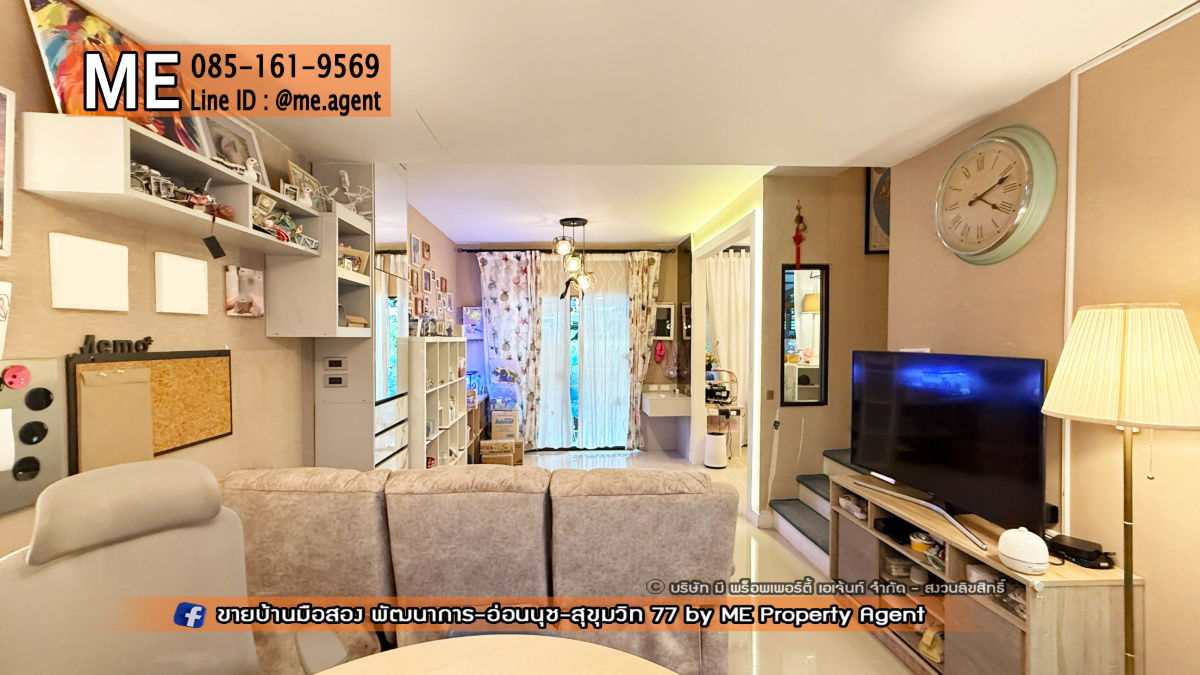 picture For Sale 2-Storey Townhouse Pruksa Ville 73, Pattanakarn 38, Good decoration, Close to Ekkamai - Thonglor - Sukhumvit, call 064-954-9619 (TA67-18) - 5/19