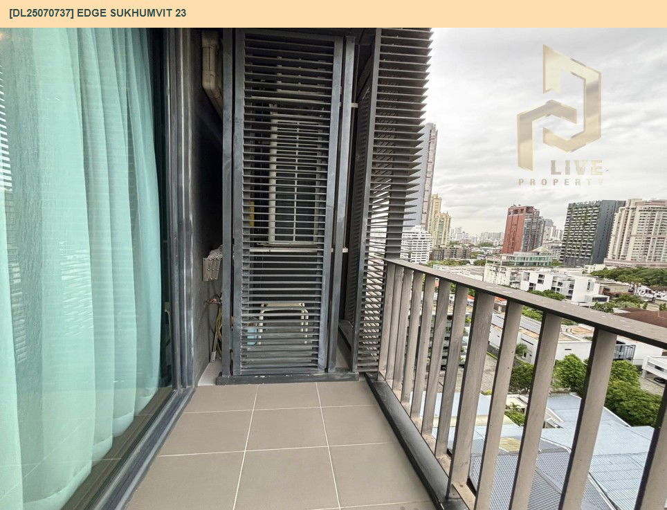 รูป DL25070737 ให้เช่าคอนโด เอดจ์ สุขุมวิท 23 (Edge Sukhumvit 23) ใกล้ BTS อโศก พร้อมเข้าอยู่ โทรด่วน 0638692663 LineID @534wlwof - รูปที่ 25/25