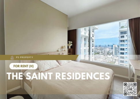 ให้เช่า ✨ The Saint Residences ✨ 2 ห้องนอน เฟอร์นิเจอร์ และ เครื่องใช้ไฟฟ้าครบ ใกล้ BTS ห้าแยกลาดพร้าว