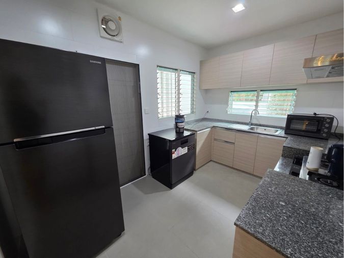 4-bed house for rent, 222 sqm, 76.1 sq wah, Mantana Bangna - Wongwaen