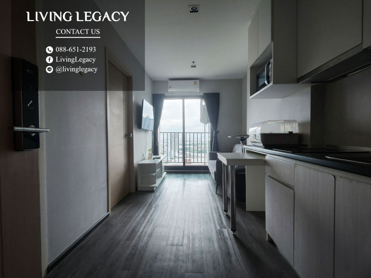 picture SHDRBK Condo For Rent Rich Park @ Triple Station 30 Sq.M. Floor 30 line id : @livinglegacy - 9/14