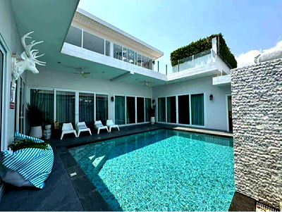 เช่าบ้านเดี่ยว ถนนพัทยาสาย 2 : Luxury pool villa near beach 5 bedrooms 5 bathrooms rent 120,000฿ 🔥🌊