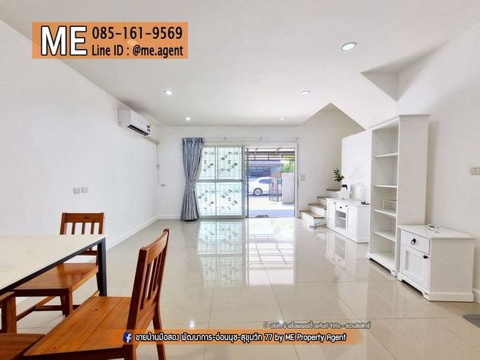 3-bed townhouse for rent, 120 sqm, 20 sq wah, VILLETTE LITE PATTANAKARN 38