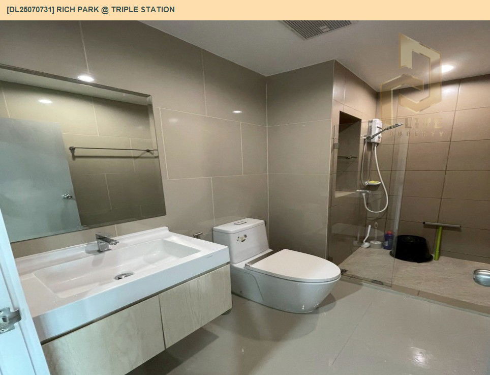 picture DL25070731 Condo for rent, Rich Park @ Triple Station near รถไฟสถานีหัวหมาก, ready to move in, call urgently 0656133286 LineID @655ebbvc - 15/16