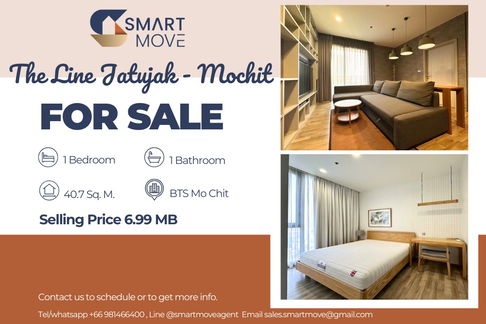 🔥 สำหรับขาย !!🔥 Code C20250700050..........The Line Jatujak - Mochit, 1 ห้องนอน, 1 ห้องน้ำ, ชั้นสูง 23++, แต่งครบ, ราคาพิเศษ!!📣📣
