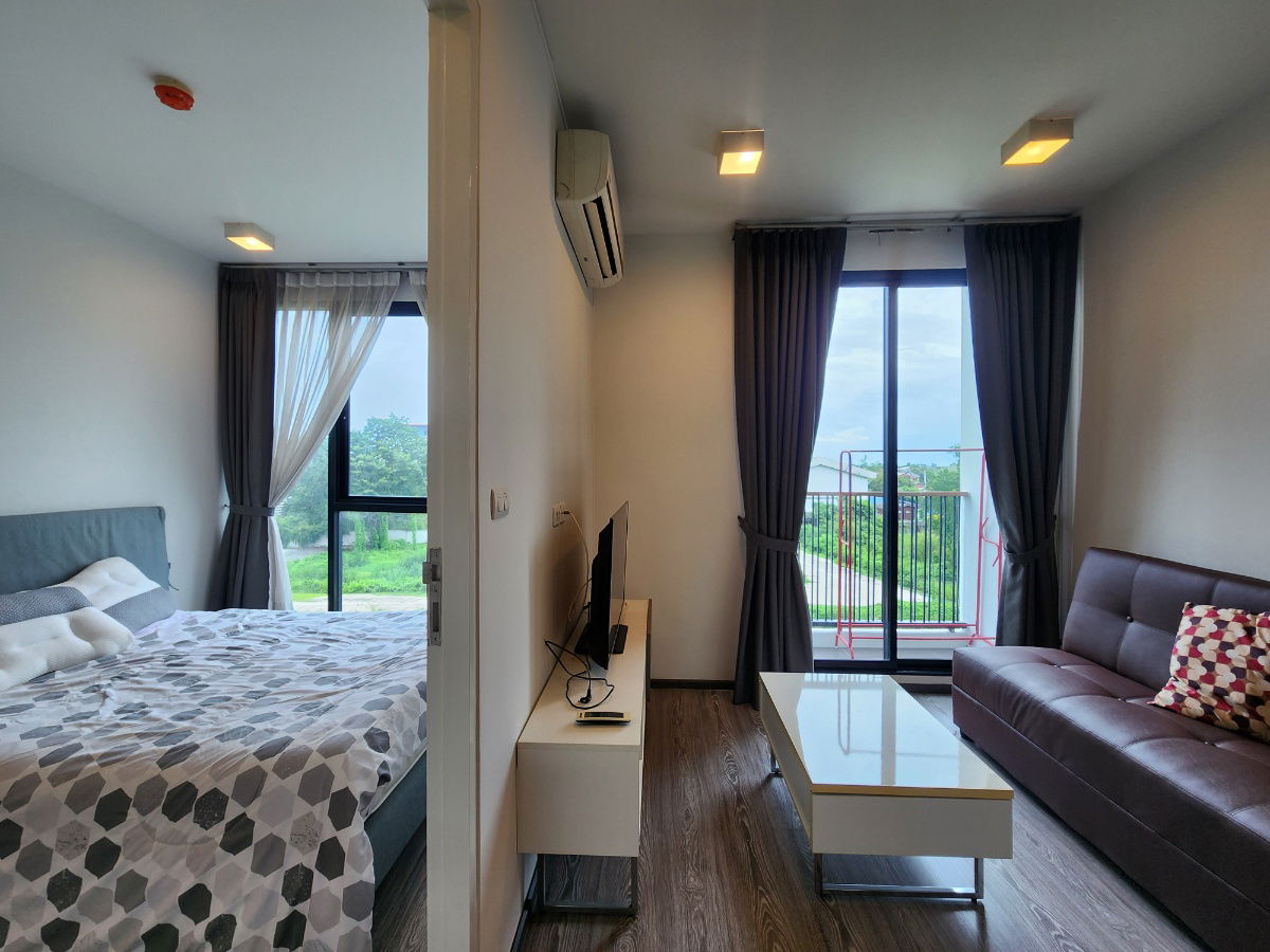 รูป รีโนเวทใหม่ ทาสีใหม่ **จอดรถได้ รถยนต์ 1 มอไซค์ 1 **ให้เช่า Zelle รัตนาธิเบศร์ ชั้น 4 ขนาด 32 ตรม. **มีเครื่องซักผ้า**โครการติดถนนใหญ่*SN507.1 - รูปที่ 39/52