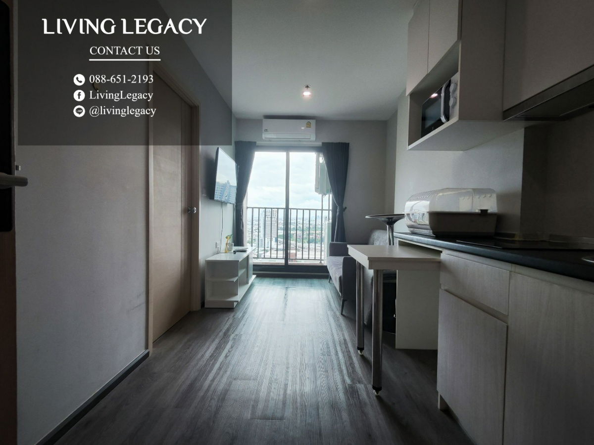 picture SHDRBK Condo For Rent Rich Park @ Triple Station 30 Sq.M. Floor 30 line id : @livinglegacy - 10/14