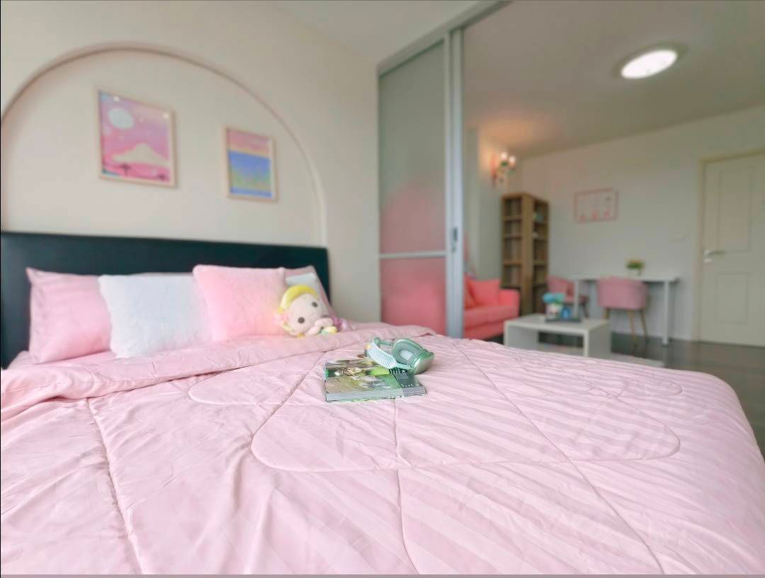รูป ให้เช่าคอนโด ดีคอนโด แคมปัส รีสอร์ท บางนา ตึก C  ชั้น 8 ขนาด 30 ตร.ม. ราคา 12,000 บาท ใกล้ ม.เอแบค บางนา - รูปที่ 1/9