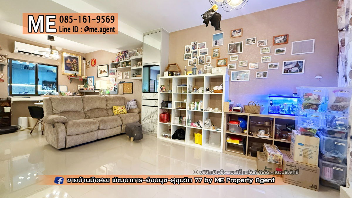 picture For Sale 2-Storey Townhouse Pruksa Ville 73, Pattanakarn 38, Good decoration, Close to Ekkamai - Thonglor - Sukhumvit, call 064-954-9619 (TA67-18) - 2/19