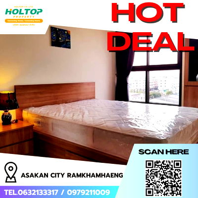 Condos for rent Sarasas Witaed Minburi School : #R5304 Condo for rent Asakan City Ramkhamhaeng
