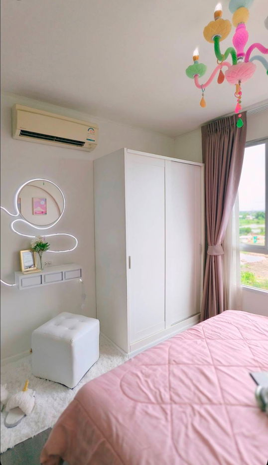 รูป ให้เช่าคอนโด ดีคอนโด แคมปัส รีสอร์ท บางนา ตึก C  ชั้น 8 ขนาด 30 ตร.ม. ราคา 12,000 บาท ใกล้ ม.เอแบค บางนา - รูปที่ 4/9