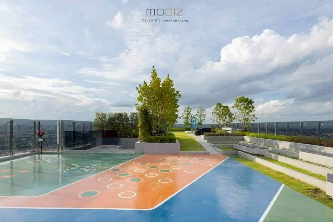 picture WS1632 🌆 For rent! MODIZ Rhyme Ramkhamhaeng, beautiful view, high floor, near MRT, only 80 m., only 13,000 baht/month - 13/17