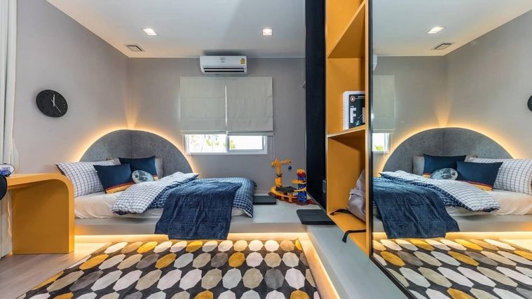 4-bed house for rent, 222 sqm, 76.1 sq wah, Mantana Bangna - Wongwaen