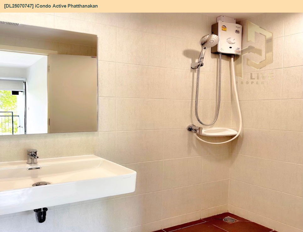 picture DL25070747 Condo for rent, iCondo Active Phatthanakan near Airport Rail Link Hua Mak, ready to move in, call urgently 0656133286 LineID @655ebbvc - 11/15