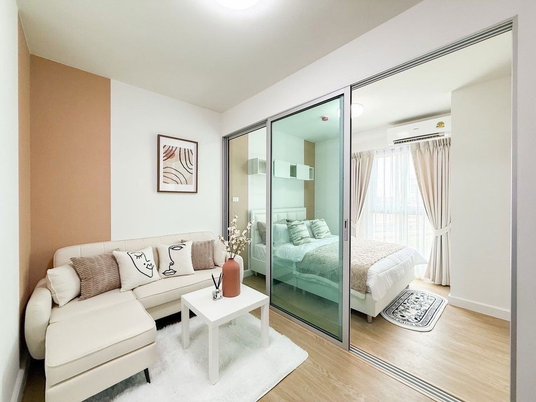 รูป ให้เช่า A Space Me Bangna พร้อมอยู่ เฟอร์ครบ ใหม่ครบครัน มีเครื่องซักผ้า ลดจาก 8,500 - รูปที่ 4/16
