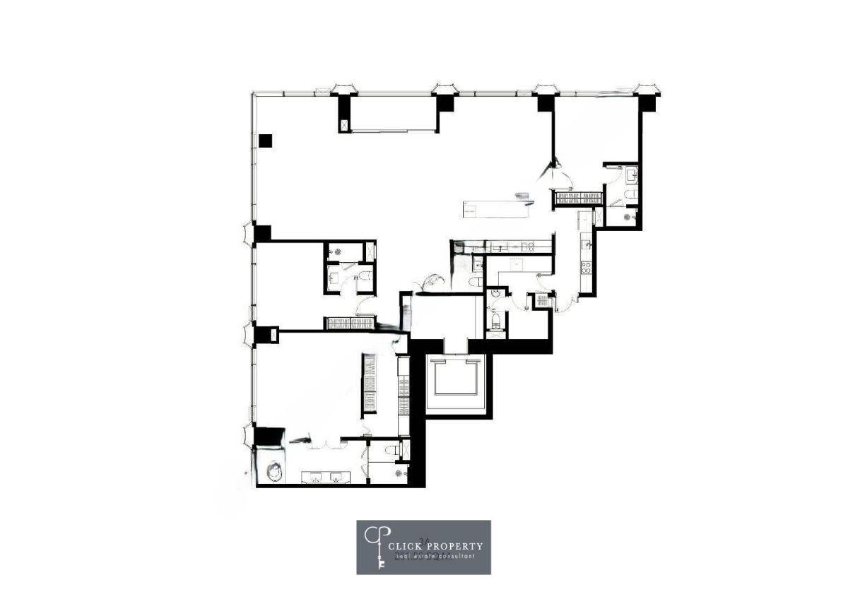 รูป ❖ Prime Location ❖ High floor, 261.00 ตร.ม. | 3 ห้องนอน, 4 ห้องน้ำ, Powder room | คอนโดใกล้ One Bangkok, สวนลุมพินี 1 นาที, MRT ลุมพินี 2 นาที - รูปที่ 13/14