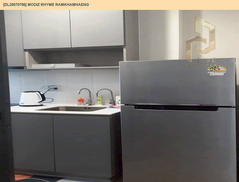 picture DL25070756 Condo for rent, Modiz Rhyme Ramkhamhaeng near MRT รามคำแหง, ready to move in, call urgently 0656133286 LineID @534wlwof - 8/9