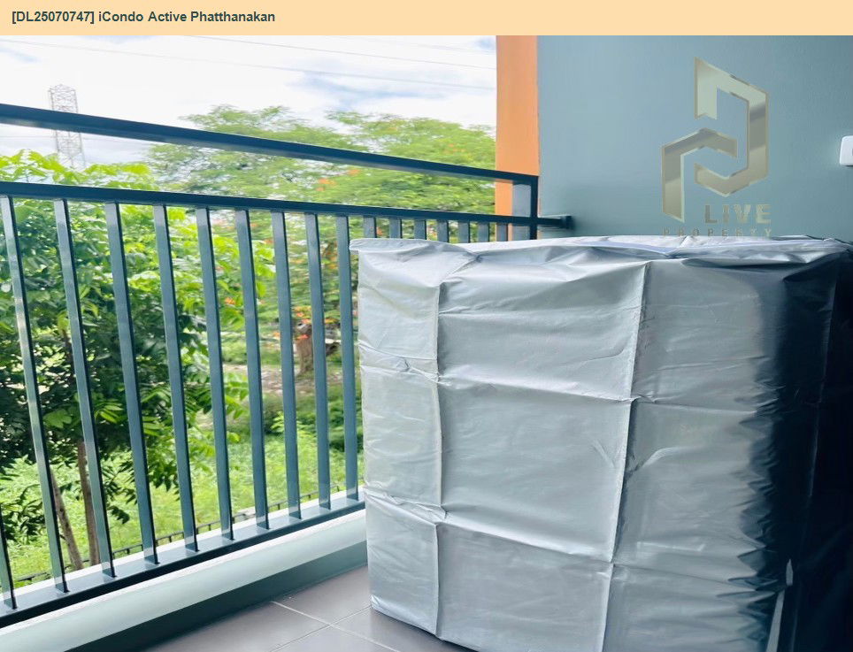 picture DL25070747 Condo for rent, iCondo Active Phatthanakan near Airport Rail Link Hua Mak, ready to move in, call urgently 0656133286 LineID @655ebbvc - 14/15