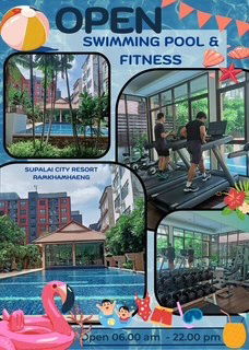 picture Condo for rent. Supalai City Ramkhamhaeng.46m2. pool, fitness, parking free. Close to shops,supermarkets. - 9/14
