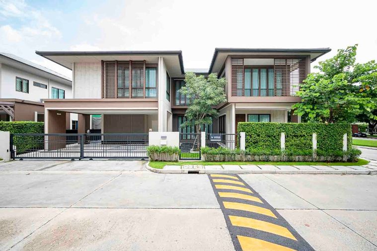 🟢For Rent🟢Ban Burasiri Krungthep Kreetha, beautiful house, fully furnished, 📱ADD LINE @nathong97 (reply ⚡ 24 Hr) P638