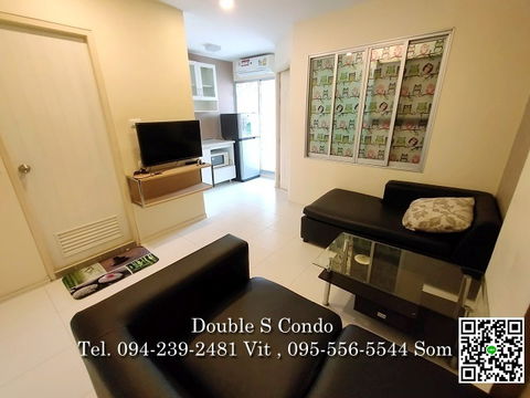 #For rent Lumpini Town Rattanathibet, size 30 sq m, Building C1, 7th floor #Cheap condo for rent #Condo for rent near Rattanathibet 