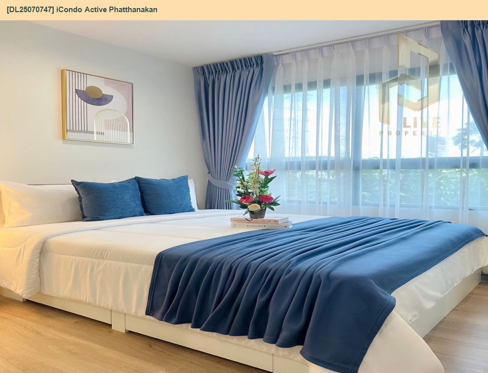 picture MDL25070747 Condo for rent, iCondo Active Phatthanakan near Airport Rail Link Hua Mak, ready to move in, call urgently 0656133286 LineID @655ebbvc - 4/15