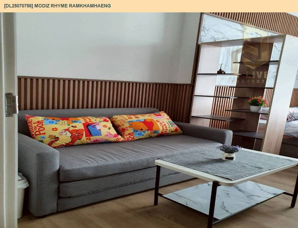 picture DL25070756 Condo for rent, Modiz Rhyme Ramkhamhaeng near MRT รามคำแหง, ready to move in, call urgently 0656133286 LineID @534wlwof - 2/9