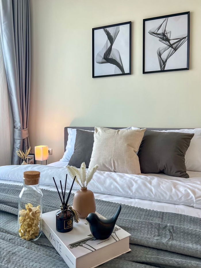 picture P1101 Condo for rent Chewathai Kaset-Navamin, near the university. Kaset and BTS, beautiful room, fully furnished, ready to move in. - 1/13