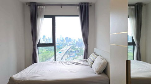 🧲Life Asoke Hype | Fully furnished room, beautiful view, high floor, ready to move in ✅Tel./Whatsapp :095 169 9356