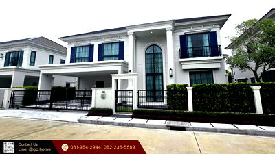 Houses for rent Market Village Suvarnaphumi : Luxury English-Style Home near Mega Bangna, Fully Furnished and Move-In Ready | Setthasiri Bangna KM.10
