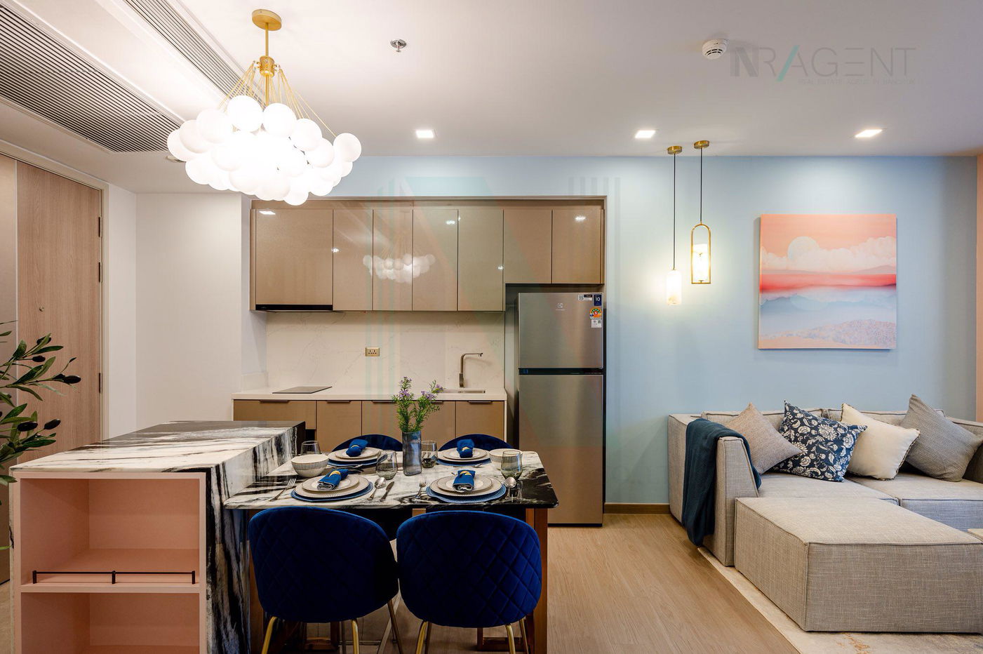 picture 🎉 For Rent Condo ONE9FIVE ASOKE - RAMA 9 Building 1, Floor 6,2 bed room, Room size 74 sqm - 7/8
