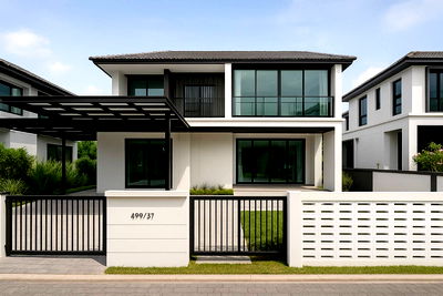 Houses for sale Hathai Rat Road : For sale: Habitia Orbeta house, Hathairat, near Acharn Narong Expressway, Ram Intra. For sale below, appraised...