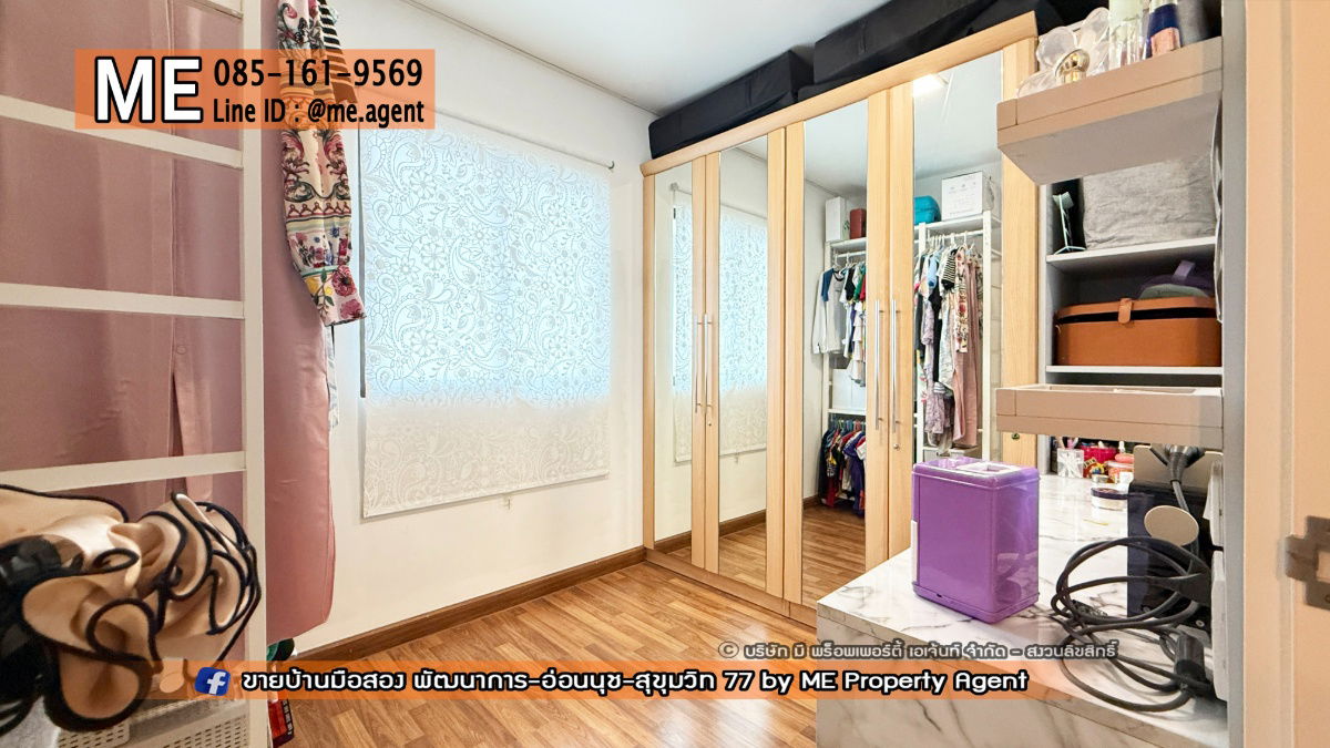 picture For Sale 2-Storey Townhouse Pruksa Ville 73, Pattanakarn 38, Good decoration, Close to Ekkamai - Thonglor - Sukhumvit, call 064-954-9619 (TA67-18) - 15/19