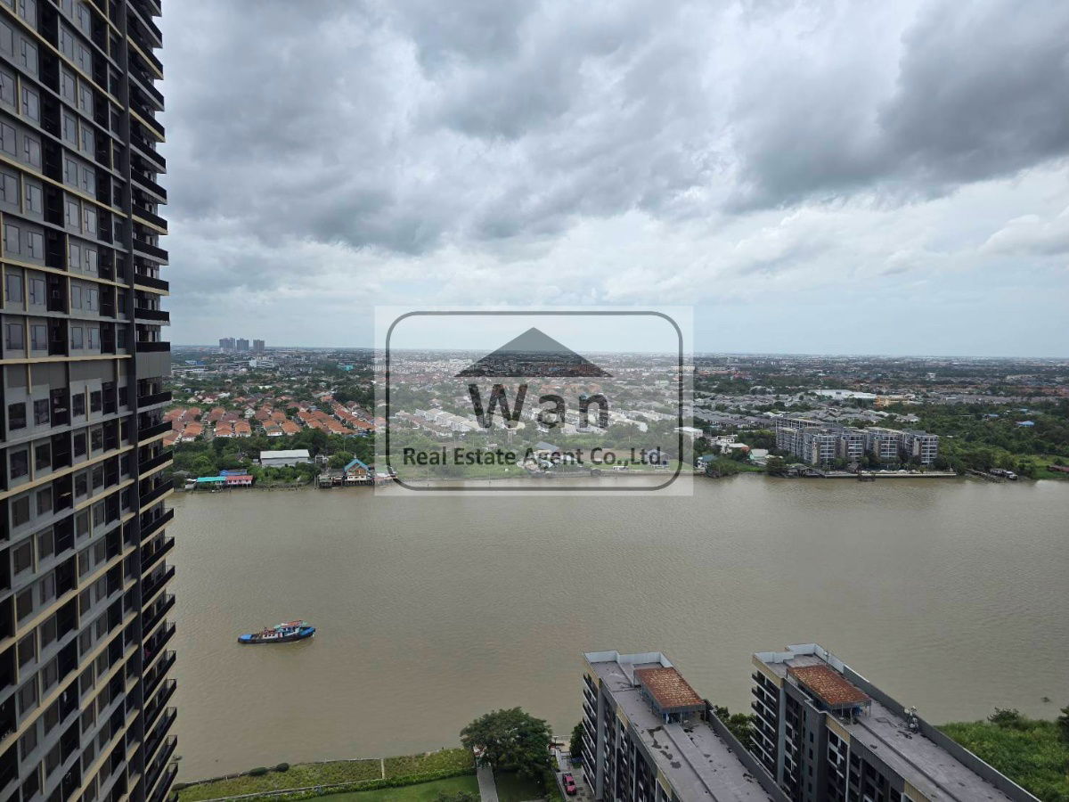 รูป ให้เช่า politan rive แบบ 2 ห้องนอน 52 ตร.ม. วิวสวนและแม่น้ำ ครบพร้อมอยู่ - รูปที่ 1/18