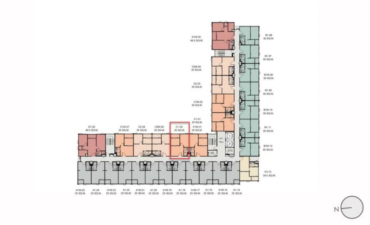 รูป WS1659 🏢 ให้เช่า Aspire อโศก-รัชดา ใกล้ MRT พระราม 9 เพียง 18,000 บาท/เดือน - รูปที่ 23/24