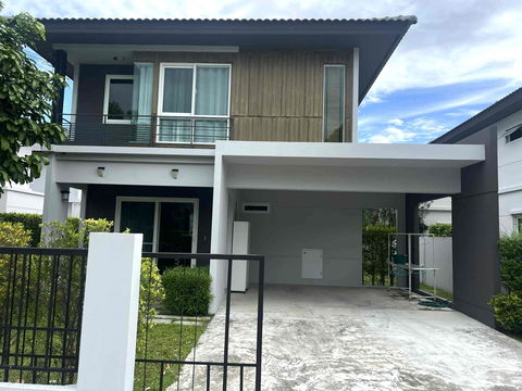 บ้านเดี่ยวให้เช่า สันกำแพงสายใหม่ ใกล้โรงเรียนนานาชาติ 4 แห่งเส้นซุปเปอร์ไฮเวย์ 