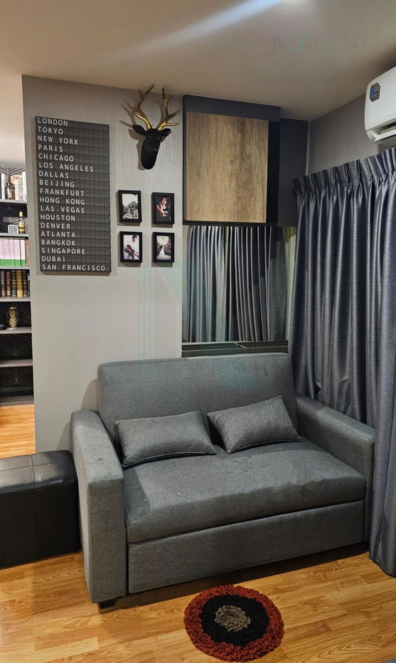 picture 📌 For Rent Condo LUMPINI VILLE PRANANGKLAO - RIVERVIEW Building 1, Floor 2,1 bed room, Room size 35.00 sqm - 3/8