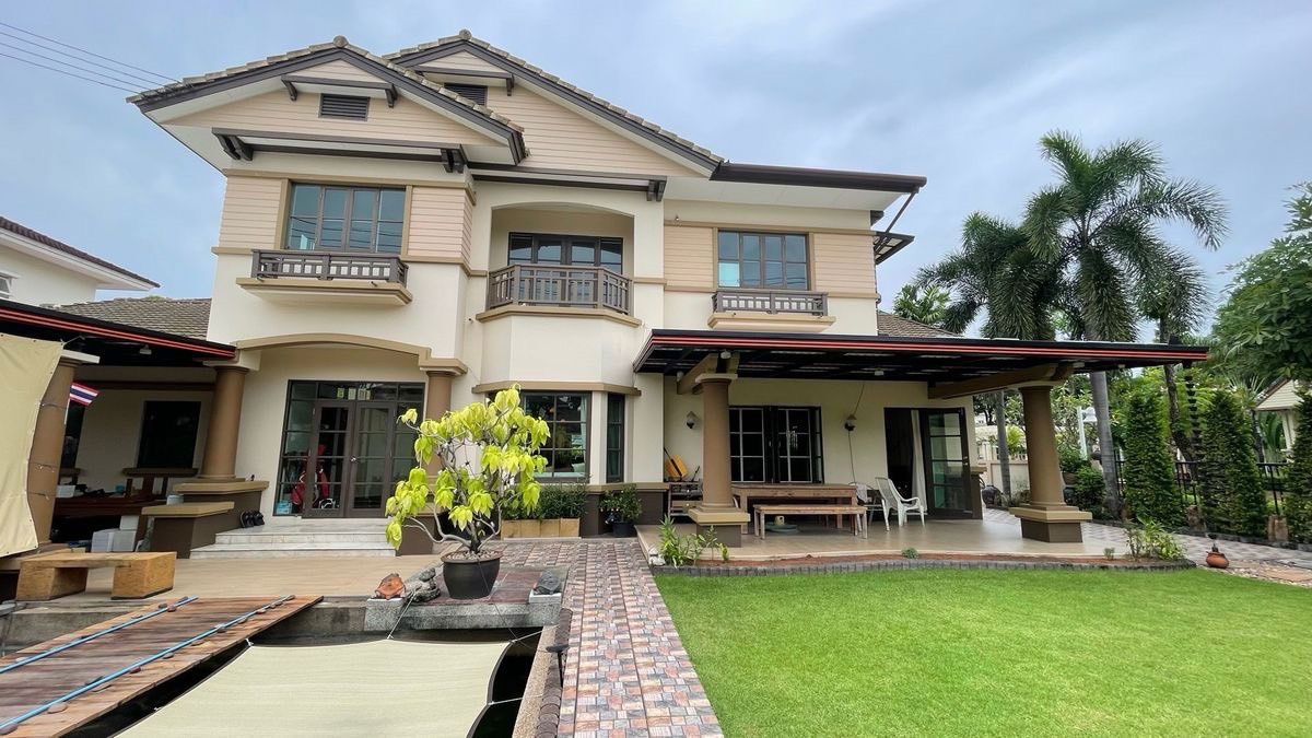 รูป ขายบ้านเดี่ยว มัณฑนา วัชรพล–รามอินทรา 1 ที่ดินใหญ่ 134 ตร.วา ต้นโครงการ ใกล้สวน - รูปที่ 2/28