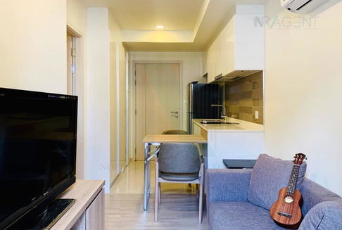 ให้เช่าคอนโด มาเอสโตร 03 รัชดา-พระราม 9 อาคาร A ชั้น 4 1 ห้องนอน ขนาด 29.00 ตรม ใกล้ ฟอร์จูน ทาวน์
