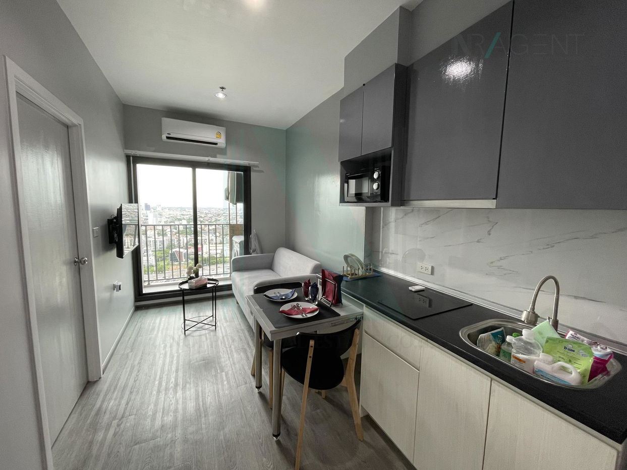 picture 📌 For Rent Condo RICH PARK @ TRIPLE STATION Building 1, Floor 37,1 bed room, Room size 28 sqm - 7/8