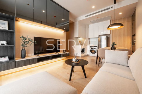 Modern Style 2 Beds High Fl. Good Location in Asoke Area BTS Asok & MRT Sukhumvit 500 m. / For Rent-Noble BE19