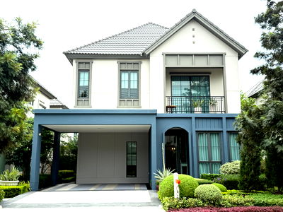 Houses for sale Pak Kret Nonthaburi : House for Sale (Ready to Move In) - Fully Furnished - Saransiri Ratchapuek 345 - Project by Sansiri 
