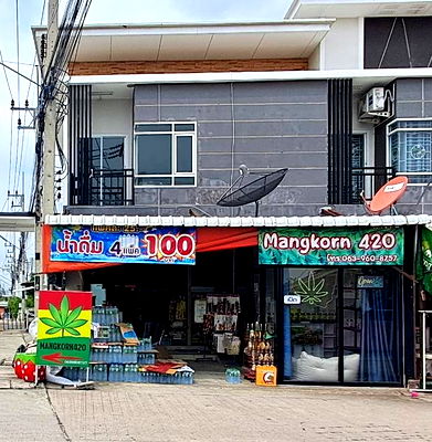 Shophouses for sale Provincial Waterworks Authority Chonburi : Income 15,000 THB/month!!Corner unit, Pluak Daeng, near Amata City!!!  2-story commercial building, Pluak Daeng, 