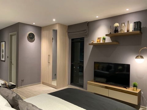 For Rent Studio unit 30 Sqm. - Buiit-in&Fully furnished 