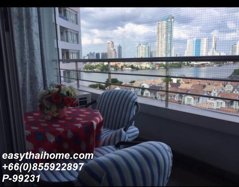 รูป P-99231 ให้เช่า คอนโด ริเวอร์ เฮเว่น ถ. เจริญกรุง Wat Phraya Krai, Bang Kho Laem, Bangkok พร้อมอยู่ ราคาถูก Line Id @easythaihome 085-592-2897 - รูปที่ 2/6