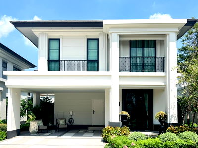 Houses for sale Big C Foodplace Saimai 47 : 🏡✨ "Fully Furnished Show Home in Timeless Modern Classic Style – Move-in Ready, Just Steps from the Clubhouse!"