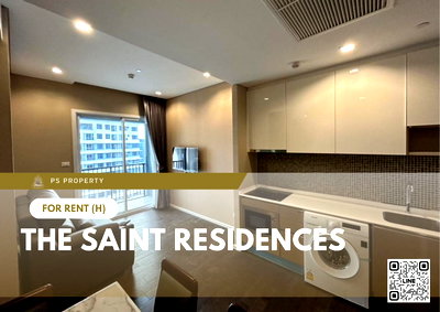 Condos for rent : For rent 📍 The Saint Residences 📍 2 bedrooms, fully furnished and equipped with electrical appliances, near BTS Ha Yaek Lat Phrao