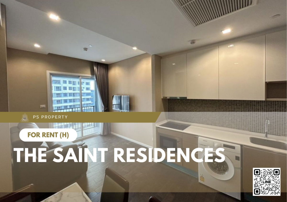 picture For rent 📍 The Saint Residences 📍 2 bedrooms, fully furnished and equipped with electrical appliances, near BTS Ha Yaek Lat Phrao - 1/11