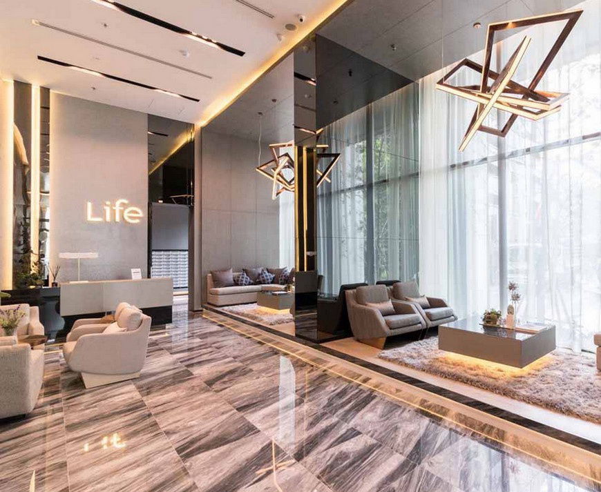 picture Call : 091-459-1951 Condo Life Sukhumvit 48 @BTS Phra Khanong 34 sq.m 1 Bedroom 28th floor, Fully Furnished, Ready to move in - 10/12