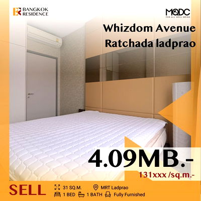 คอนโด ถนนรัชดาภิเษก :  ⚡ห้องสวย เฟอร์ครบ ⚡Whizdom Avenue Ratchada ladprao ใกล้ MRT ลาดพร้าว